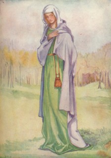 'A Woman of the Time of Henry III', 1907. Artists: Dion Clayton Calthrop, King Henry III.