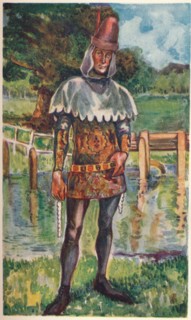'A Man of the Time of Edward III', 1907. Artist: Dion Clayton Calthrop.