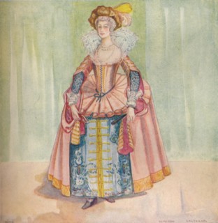 'A Woman of the Time of James I', 1907. Artist: Dion Clayton Calthrop.