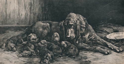 'The Happy Mother', 1894, (1911). Artist: Herbert Thomas Dicksee.