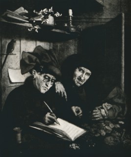 'The Moneylenders', c1515, (1912). Artist: Quentin Metsys I.