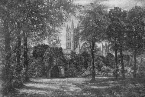 'Canterbury Cathedral', c1910, (1912). Artist: Camille Fonce.