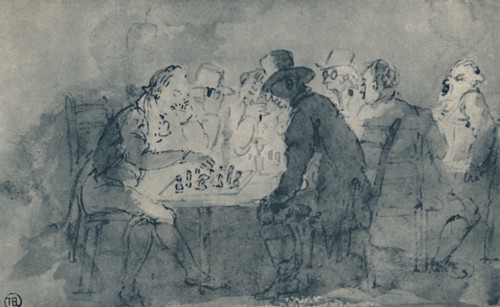 'The Chess Players', 1948. Artist: Thomas Rowlandson.