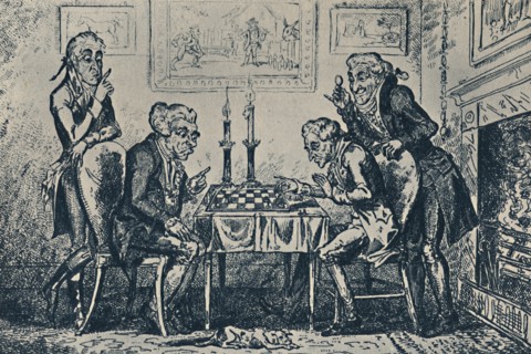 'A Game of Chess', 1948. Artist: George Cruikshank.