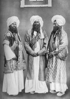 Three Balochi chiefs, 1902. Artist: F Bremner.