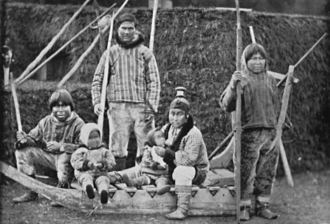 An Eskimo sledging party, 1912. Artist: Pierre Petit.