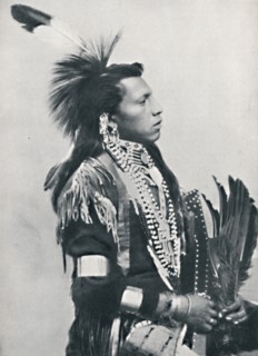 A North American Indian chief (profile), 1912. Artist: Unknown.