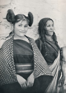 An Arizona Hopi girl and her mother, 1912. Artist: James & Pierce.