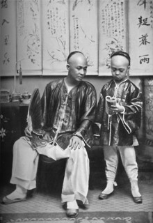 A Chinese schoolmaster and pupil, 1902. Artist: CC Pierce & Co.