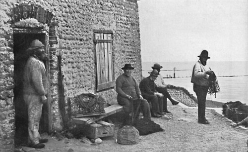 Fishermen, Sheringham, Norfolk, 1912. Artist: Unknown.
