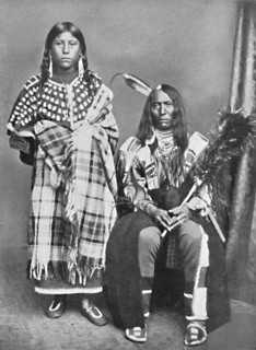 A Sioux chief and his squaw, 1912. Artist: Robert Wilson Shufeldt.