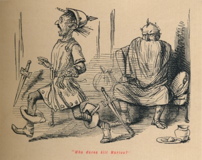 'Who dares kill Marius?', 1852. Artist: John Leech.