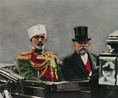 'Großfürst Nikolai Nikolajewitsch (1856-1929) u. Poincaré (geb. 1860)', 1934. Creator: Unknown.