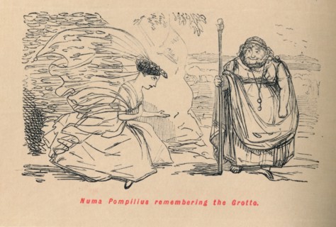 'Numa Pompilius remembering the Grotto', 1852. Artist: John Leech.