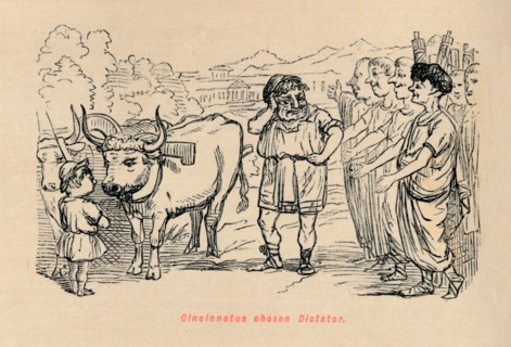 'Cincinnatus chosen Dictator', 1852. Artist: John Leech.