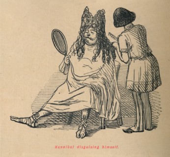 'Hannibal disguising himself', 1852. Artist: John Leech.
