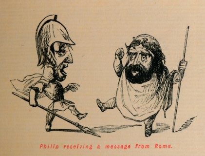 'Philip receiving a Message from Rome', 1852. Artist: John Leech.