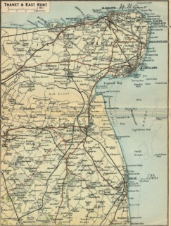 'Thanet & East Kent', c20th Century. Artist: John Bartholomew.