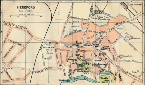 'Hereford', c20th Century. Artist: John Bartholomew.