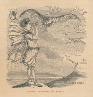 'Romulus consulting the Augury', 1852. Artist: John Leech.