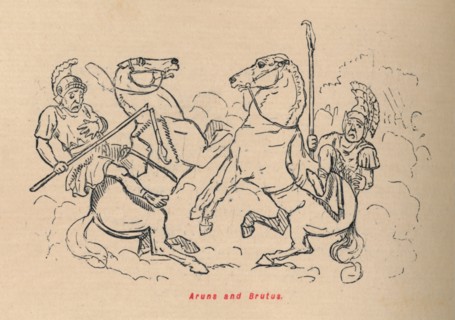 'Aruns and Brutus', 1852. Artist: John Leech.