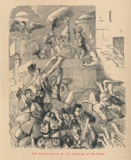 'The Citadel saved by the cackling of the Geese', 1852. Artist: John Leech.