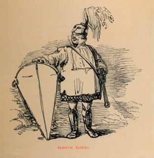 'Samnite Soldier', 1852. Artist: John Leech.