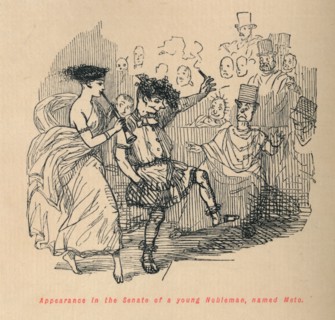 'Appearance in the Senate of a young Nobleman, named Meto', 1852. Artist: John Leech.