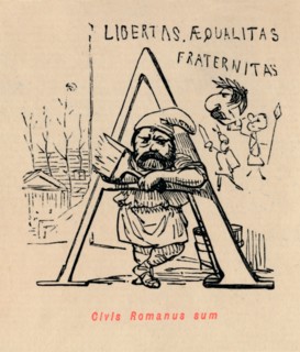 'Civis Romanus sum', 1852. Artist: John Leech.