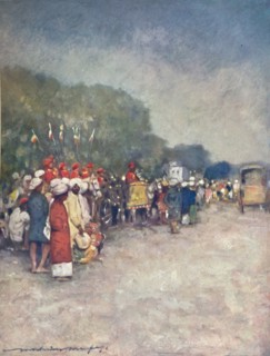 'On the Alipur Road', 1903. Artist: Mortimer L Menpes.