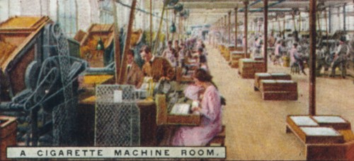 'A Cigarette Machine Room', 1926. Artist: Unknown.