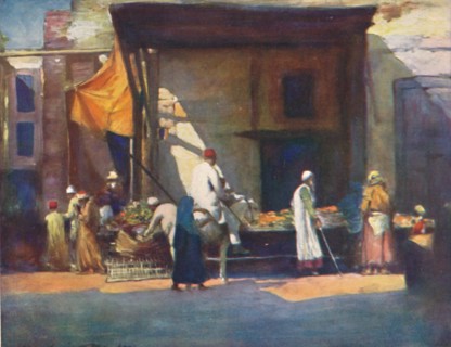 'Fruit Stall', 1903. Artist: Mortimer L Menpes.