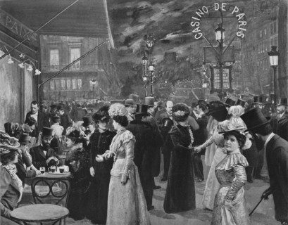 'Sur Le Boulevard - Devant Le Café De La Paix', 1900. Artist: Unknown.
