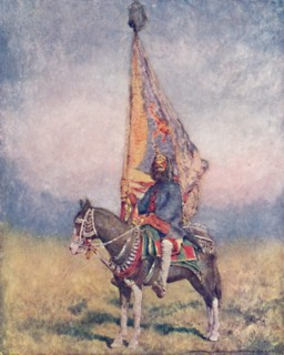 'A Standard-bearer of Cutch', 1903. Artist: Mortimer L Menpes.