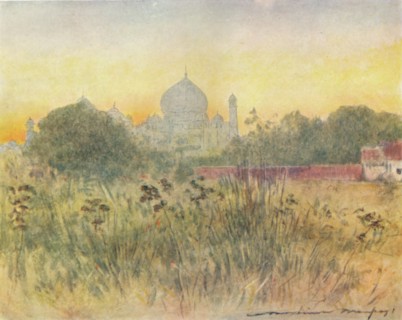 'The Taj Mahal, Agra', 1905. Artist: Mortimer Luddington Menpes.