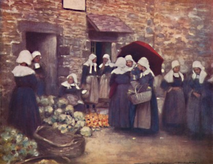 'Vegetable Market', 1903. Artist: Mortimer L Menpes.
