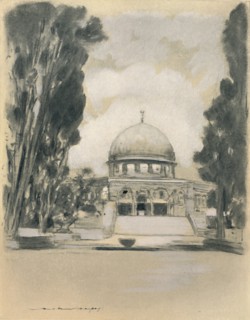 'Mosque of Omar, Jerusalem', 1903. Artist: Mortimer L Menpes.