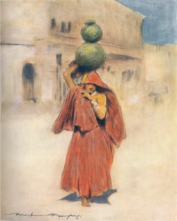 'A Water-carrier', 1905. Artist: Mortimer Luddington Menpes.