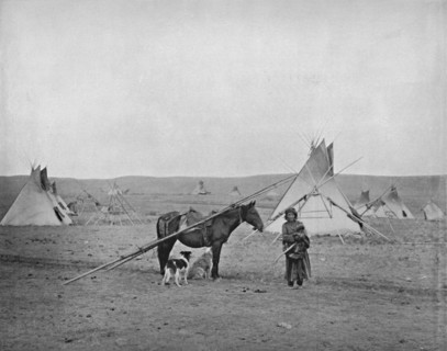 'Canadian Natives', 19th century. Artist: Unknown.