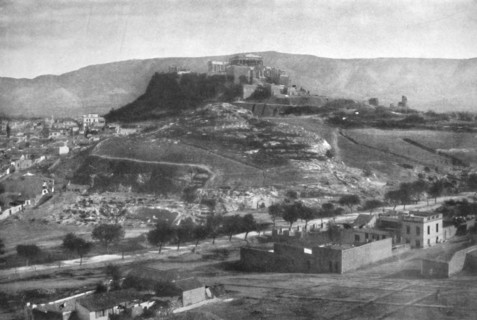 'The Acropolis, with a View of the Aeropagus and Mount Hymettus, from the West', 1913. Artist: Unknown.