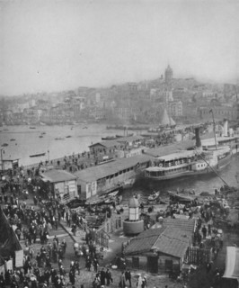 'Galata Bridge, which connects Galata and Pera', 1913. Artist: Unknown.