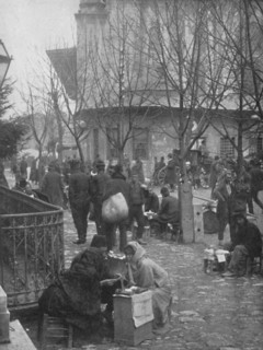 'Public Letter-writers in a Constantinople Street', 1913. Artist: Unknown.