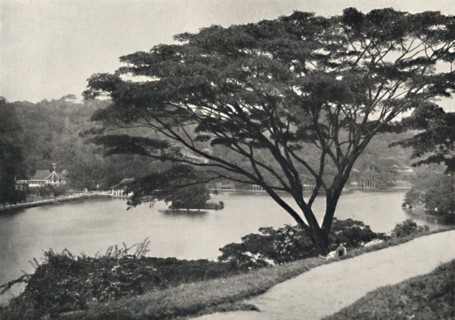 'See, Tempel des Heiligen Zahnes und Bibliothek in Kandy, vom Viktoria-Drive ach Osten gesehen', 192 Artist: Unknown.