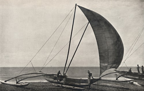 'Ceylonesisches Seefischerboot mit Ausleger', 1926. Artist: Unknown.