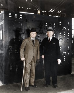 Guglielmo Marconi and David Sarnoff, 1933. Artist: Unknown.