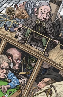 'The Crew Was Complete. From 'The Hunting of the Snark' (Lewis Carroll)', 1874-1876, (1923).  Artist: Henry Holiday.