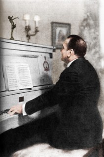 'Enrico Caruso - Italy's Famous Tenor at the Piano', c1925. Artist: Unknown.