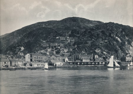 'Barmouth - View from the Mawddach, Showing Heights', 1895. Artist: Unknown.