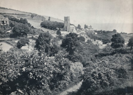 'Minehead - View of the Village and Church', 1895. Artist: Unknown.