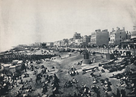 'Brighton - A Long Stretch of the Beach', 1895. Artist: Unknown.